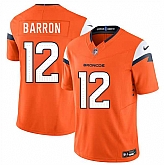 Men & Women & Youth Denver Broncos #12 Jahdae Barron Orange 2025 Draft F.U.S.E. Vapor Limited Stitched Jersey,baseball caps,new era cap wholesale,wholesale hats